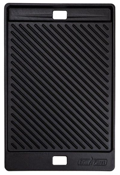 Die Grillfürst Gusseisen Grillplatte Premium Grillplatte Gusseisern mit geriffelter Seite - für viele Gasgrill verfügbar!