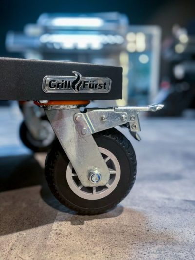Grillfürst Grillwagen mit stabilen großen Rädern Neue, bessere Rollen für den Gasgrill