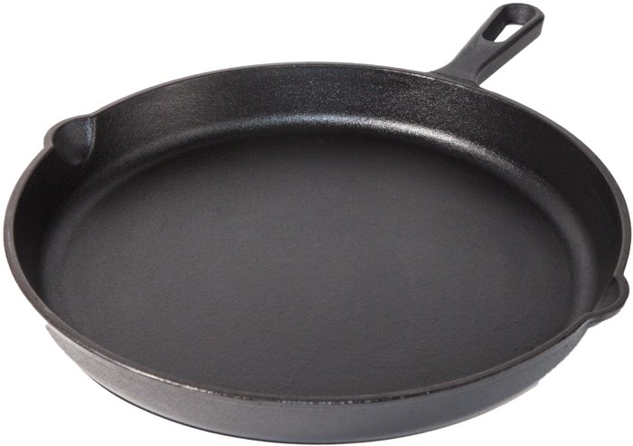 Grillfürst Gusseisenpfanne 40 cm mit Stielgriff