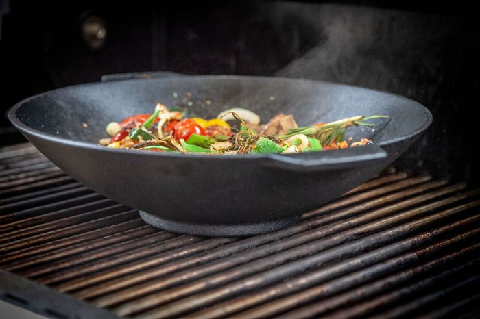 Grillfürst Gusseisen Wok 30 cm