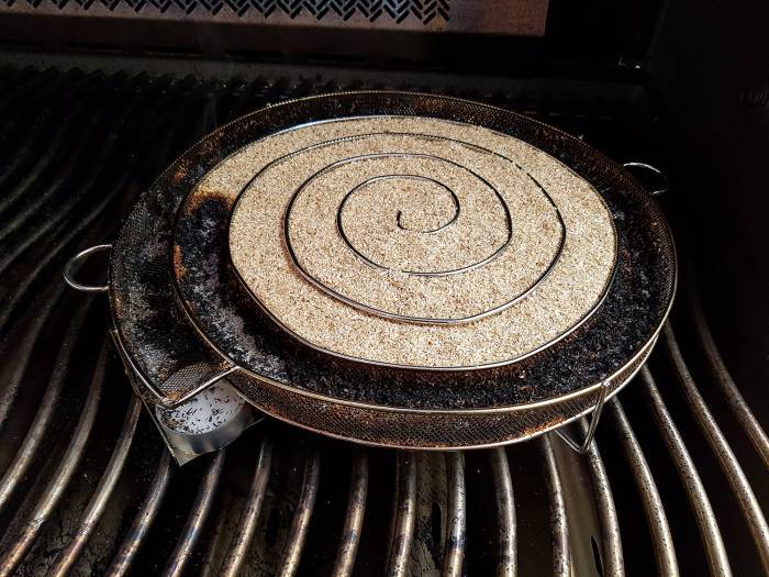 Kaltraucherzeuger Kalträuchern Sparbrand Spirale Smoker Räuchertonne Ofen Grill 