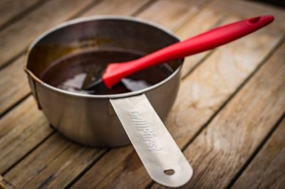 Grillfürst Marinier Set mit Pinsel und Edelstahltopf Marinierpinsel zum Bestreichen des Grillgutes