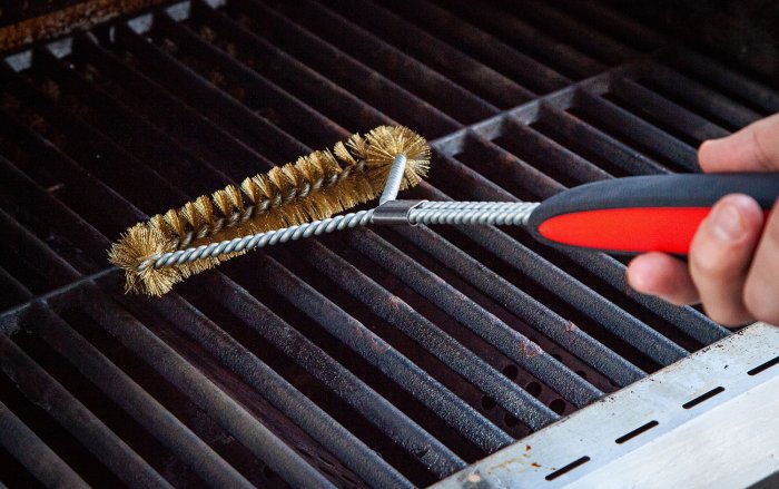 Messingbürste für Gusseisenroste