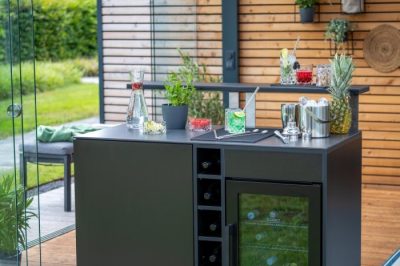 Grillfürst Moments Komplettset Cocktailbar mit Theke und Kühlschrank Grillfürst Moments Komplettset Cocktailbar mit Theke und Kühlschrank