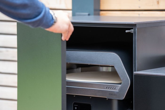 Grillfürst Moments Pizzaofen Hochschrank mit Staufach für den Pizzaofen