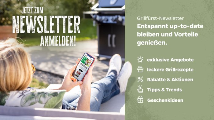 Newsletter Anmeldung Grillfürst