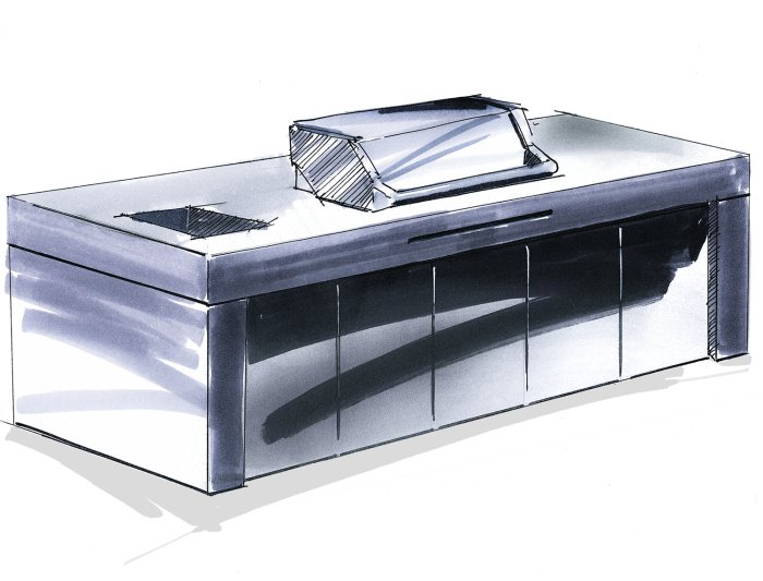 Grillfürst Outdoor Küche aus massivem Beton mit Beefeater Proline Einbaugrill und Spüle Grillfürst Outdoor Küche aus massivem Beton mit Beefeater Proline Einbaugrill und Spüle