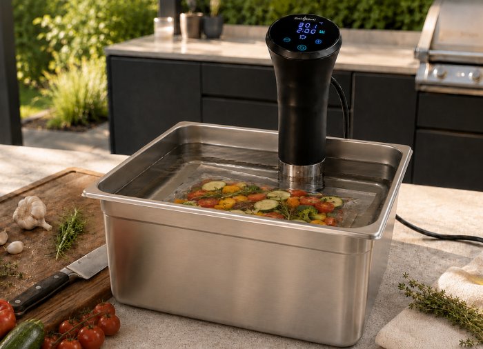 Gemüse mit dem Grillfürst Sous Vide Stick schonend garen