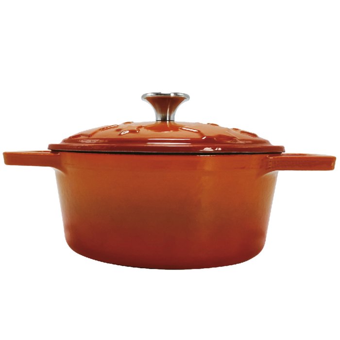 Grillfürst Gussbräter orange Sternentöpfchen 1,2 Liter Grillfürst Gussbräter orange Sternentöpfchen 1,2 Liter