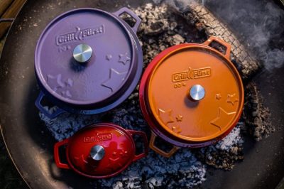 Farbige Dutch Oven ohne Füsse