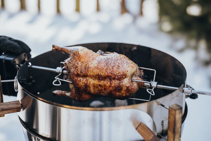 Rotisserie als Erweiterung für den Pizzaring von Moesta BBQ