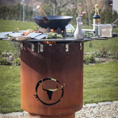 Moesta Bandit 2.0 FirePlace mit BBQ-Disk und Wok Moesta Bandit 2.0 FirePlace mit BBQ-Disk und Wok