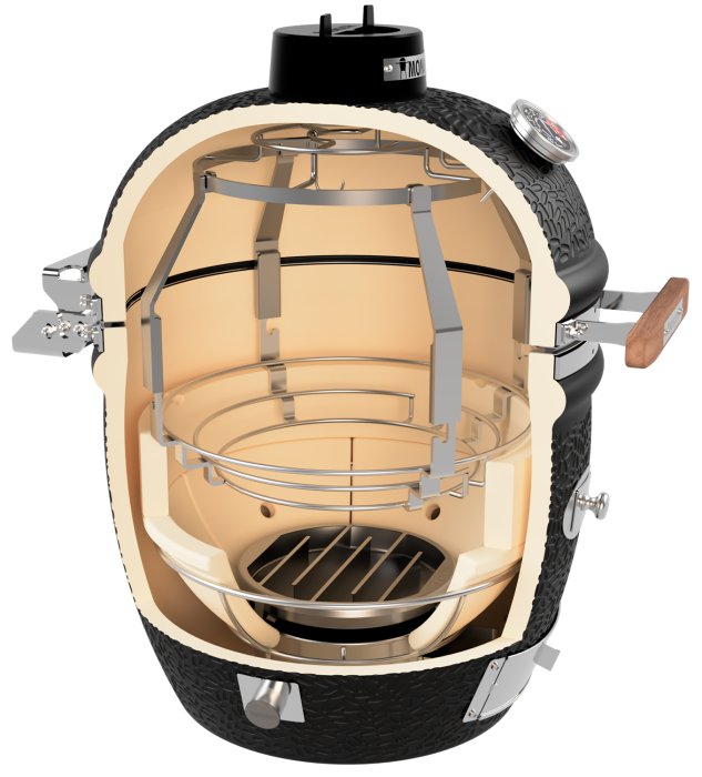 Monolith Keramikgrills mit SGS und Smoker Set