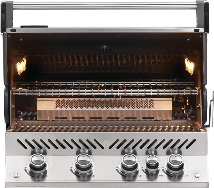 Napoleon Einbaugrill Prestige Pro 500-3 mit Drehspieß