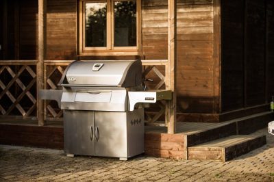 Napoleon Holzkohlegrill Edelstahl Napoleon Holzkohlegrill aus Edelstahl als Grillstation