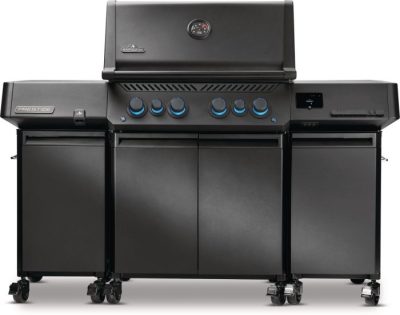 Napoleon Phantom Prestige 500 Connected mit 2 Grillschränken in Mattschwarz