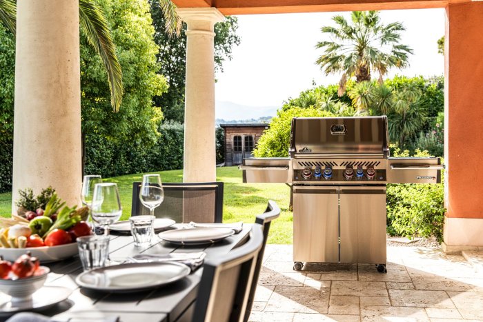 Napoleon Prestige Pro 500 Edelstahl, inkl. Drehspieß