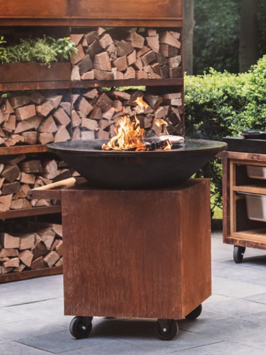OFYR Grill Classic Corten 100 PRO mit Stahl Feuerplatte