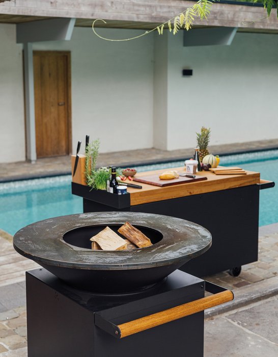 OFYR Grill Classic Black 100 PRO mit Stahl Feuerplatte