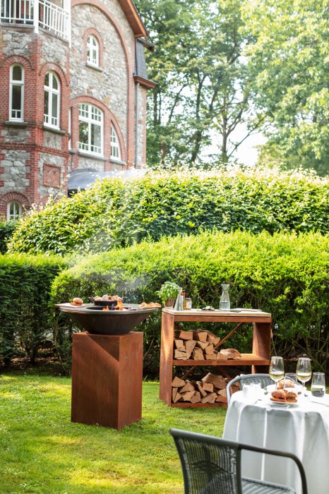 Ofyr Grill Classic Corten 85 mit Stahl Feuerplatte