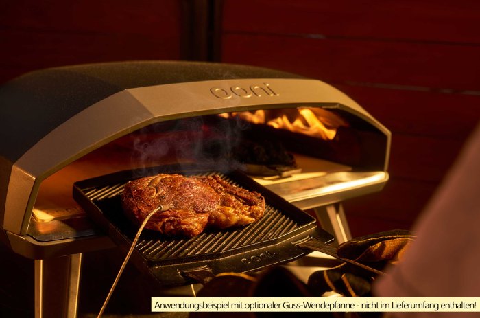 Digitale Temperaturmessung beim Ooni Koda 2 Max Gas Pizzaofen