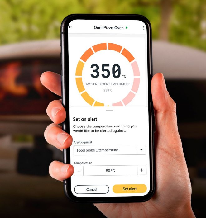 Temperaturüberwachung im Oooni Pizzaofen per Smartphone