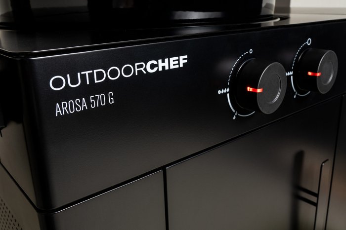Outdoorchef Gas Kugelgrill Arosa 570 G Evo in Black Style