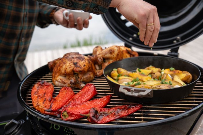 Auf dem Ascona 570 G EVO ganze Grillmenüs zubereiten