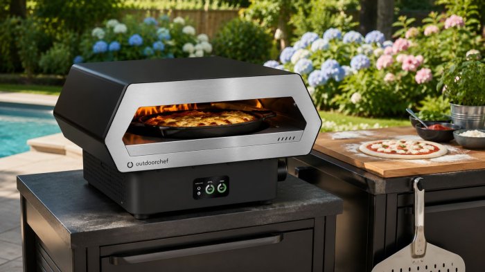 Outdoorchef Prismo Pizzaofen zum einfachen und gelingsicheren Backen von Pizza, Brot, Kuchen, Gratins und mehr