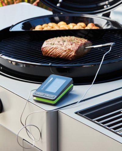 Outdoorchef Grillthermometer Gourmet Check Pro Outdoorchef Grillthermometer Gourmet Chef Pro misst Garraum- und Kerntemperatur gleichzeitig.