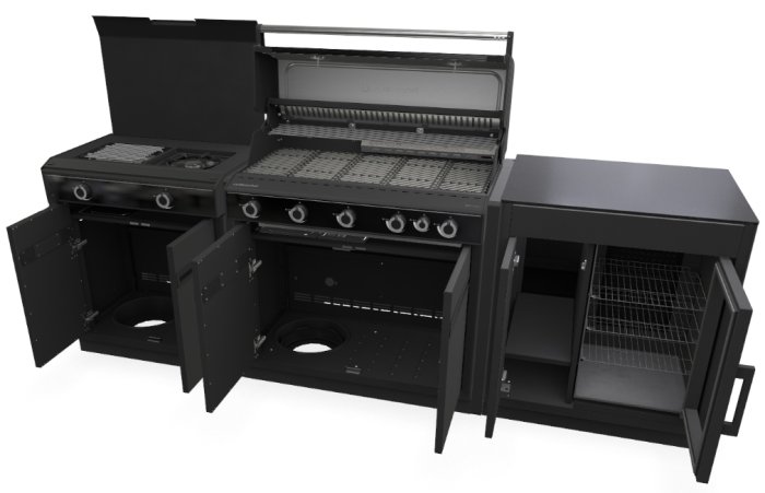 Outdoorchef HEAT Outdoor Küche inkl. HEAT X-515 RB+ HEAT X-245 K + Caso BBQ Cooler