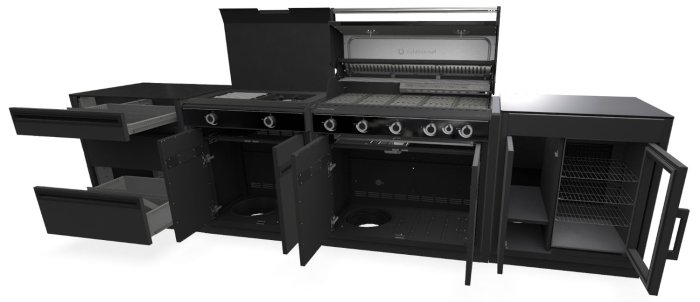 Outdoorchef HEAT Outdoor Küche inkl. HEAT X-515 RB+ HEAT X-245 K + Caso BBQ Cooler