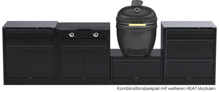 Outdoorchef HEAT Outdoor Küche mit Kamadomodul und EGG 550 H