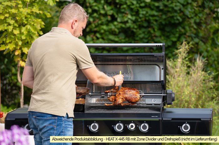Outdoorchef HEAT Gasgrill mit Heckbrenner