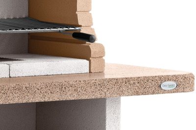 Palazzetti Arbeitsplatte aus Marmotech in polierter glänzender Optik