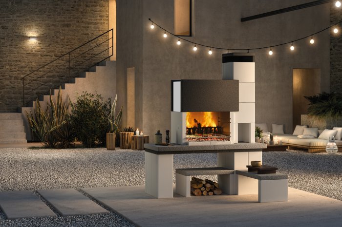 Palazzetti Grillkamin New York Design Grill Palazzetti Grillkamin New York Design Grill