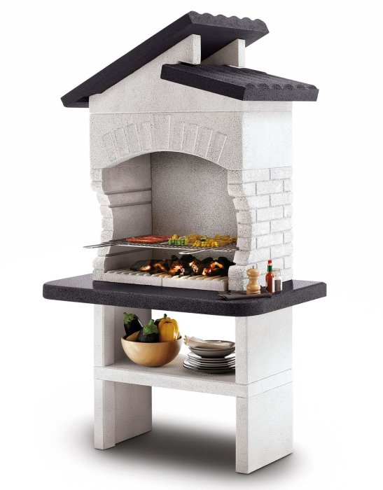 Palazzetti Grillkamin komplett aus Marmotech