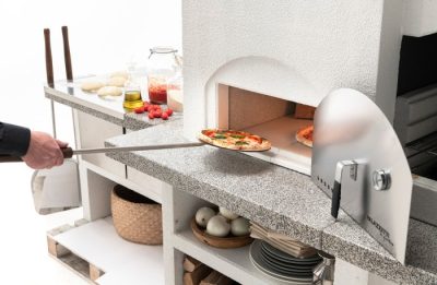 Palazzetti Grillkamin Backofen aus Schamott inkl. Edelstahl Backofentür