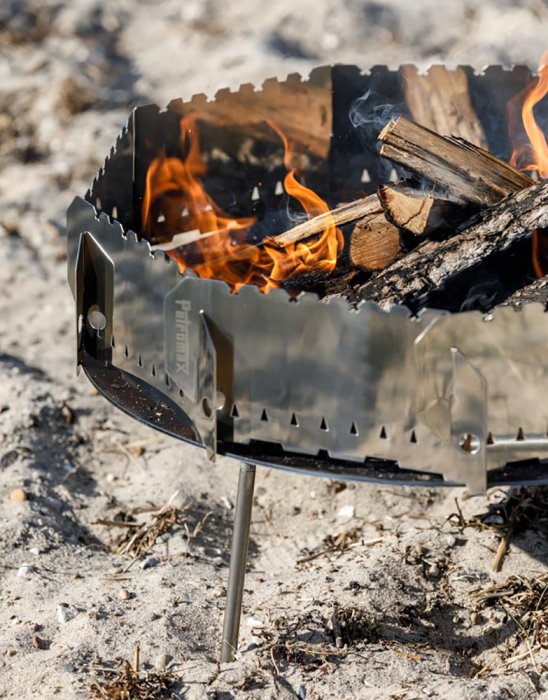 Windschutz für Petromax Feuerschalen - zusammengesetzt aus bis zu 9 Einzelsegmente