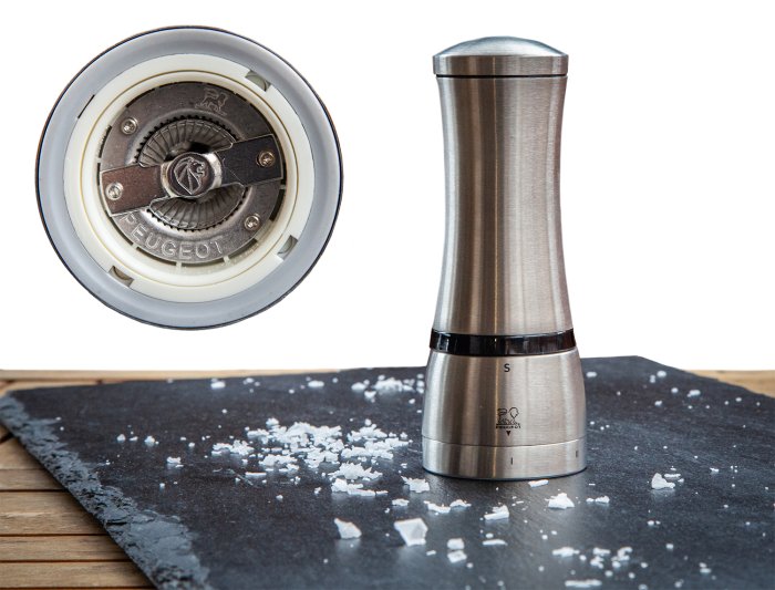 Salzmühlen mit Keramik oder Stahlmahlwerk