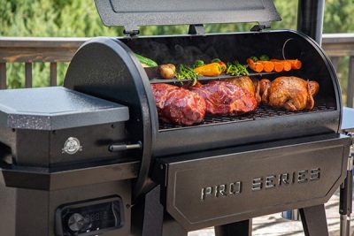 Steuerelement mit Bluetooth & Wifi Funktion beim Pit Boss Pro Series Pelletgrill