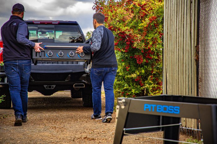 Abnehmbarer Plancha Grill für einfachen Transport