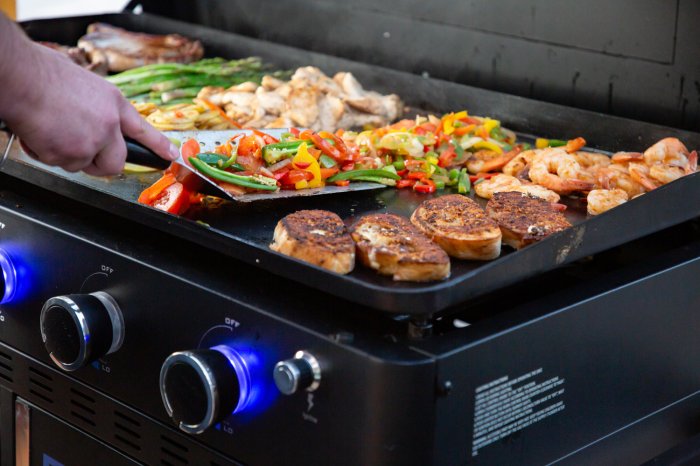 Pit Boss Ultimate 5-Brenner Plancha Grill mit hochwertiger Plancha aus Stahl mit Keramikbeschichtung