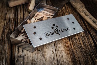 Räucherchips in der Grillfürst Räucherbox