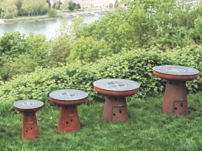 Remundi Grill- und Feuerstellen aus massiven, dickwandigem Stahl