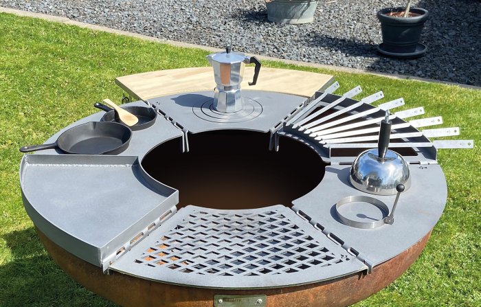 Grill Module von Remundi zur individuellen Zusammenstellung der Grillfläche