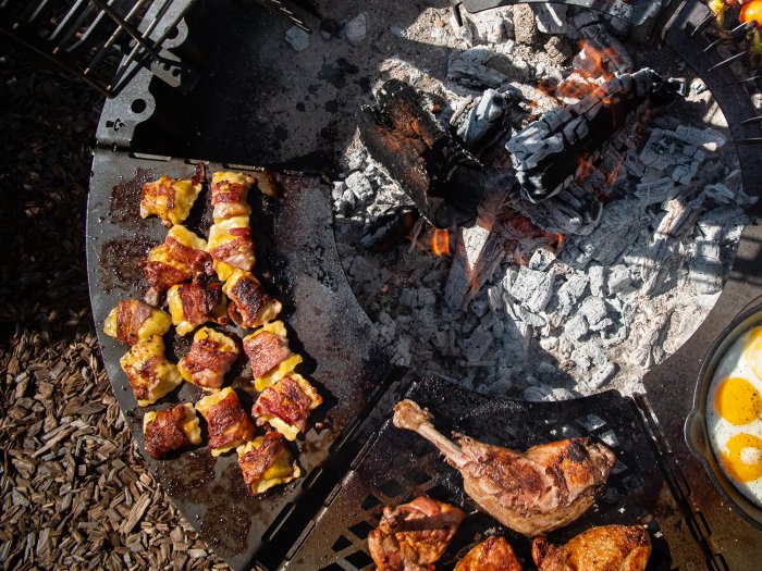 Remundi Grill Modul Grillplatte mit Grillgut