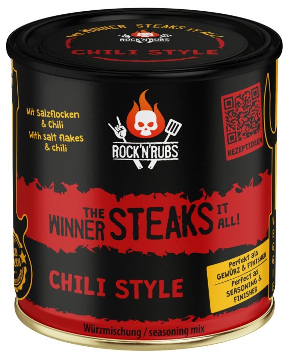 Rock'n Rubs - The Winner steaks it all BBQ Rub - Chili Style