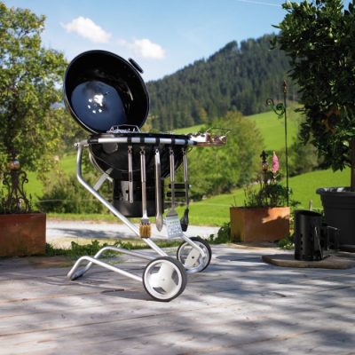 Rösle Air Kugelgrill Holzkohle Kugel Holzkohlegrill von Rösle - mit Deckelscharnier