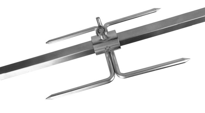 Grillfürst Edelstahl Doppel-Fleischklammer